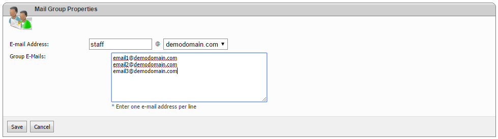 Create an Email Group in WebsitePanel