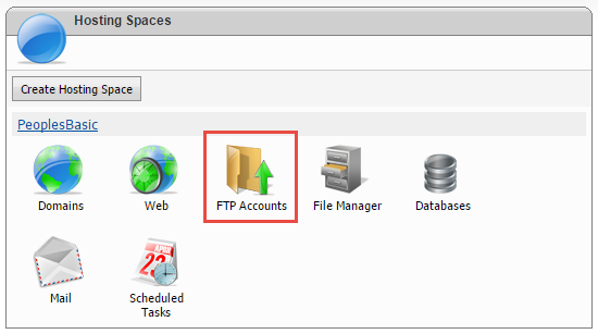 Create an FTP Account in WebsitePanel Create an FTP Account in WebsitePanel