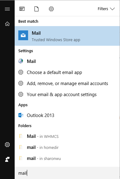 windows 10 email client