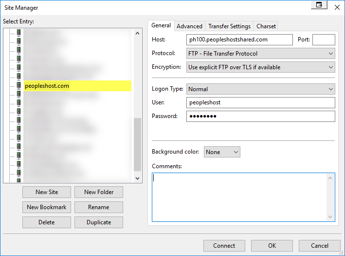 Connect to FTP Using FileZilla