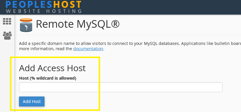 Remote MySQL