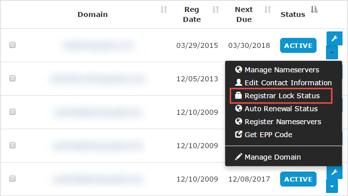 Arvixe Registrar Lock Status