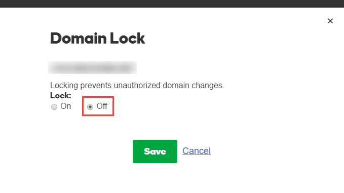 Transfer Domain from GoDaddy