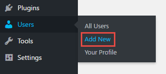 Add New User in WordPress