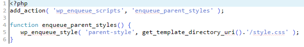 Child Theme functions.php