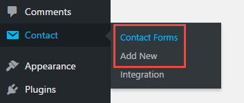 Add a Contact Form Using Contact Form 7