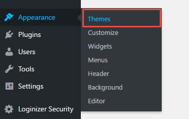 Install WordPress Theme