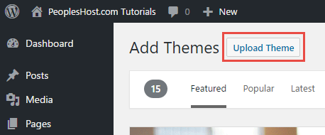 Install WordPress Theme