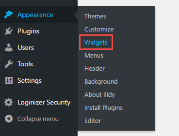 Add a WordPress Widget
